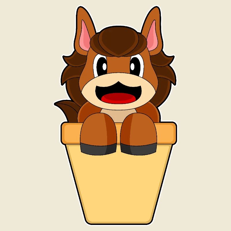 Cornet de glace de cheval