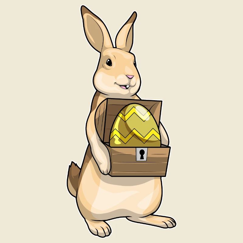 Bunny Easter Easter Egg Treasure Chest