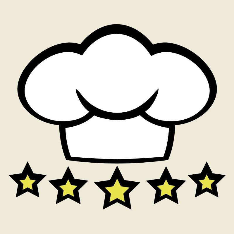 Chef Küchen Kochmütze 5 Sterne Meister Cool