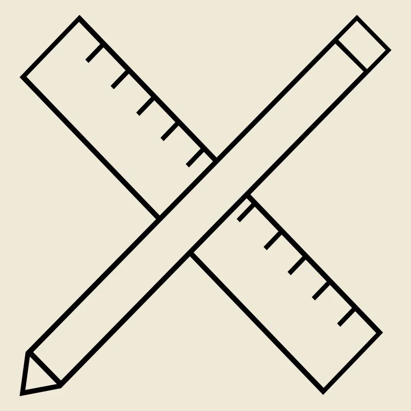 Ruler and pencil