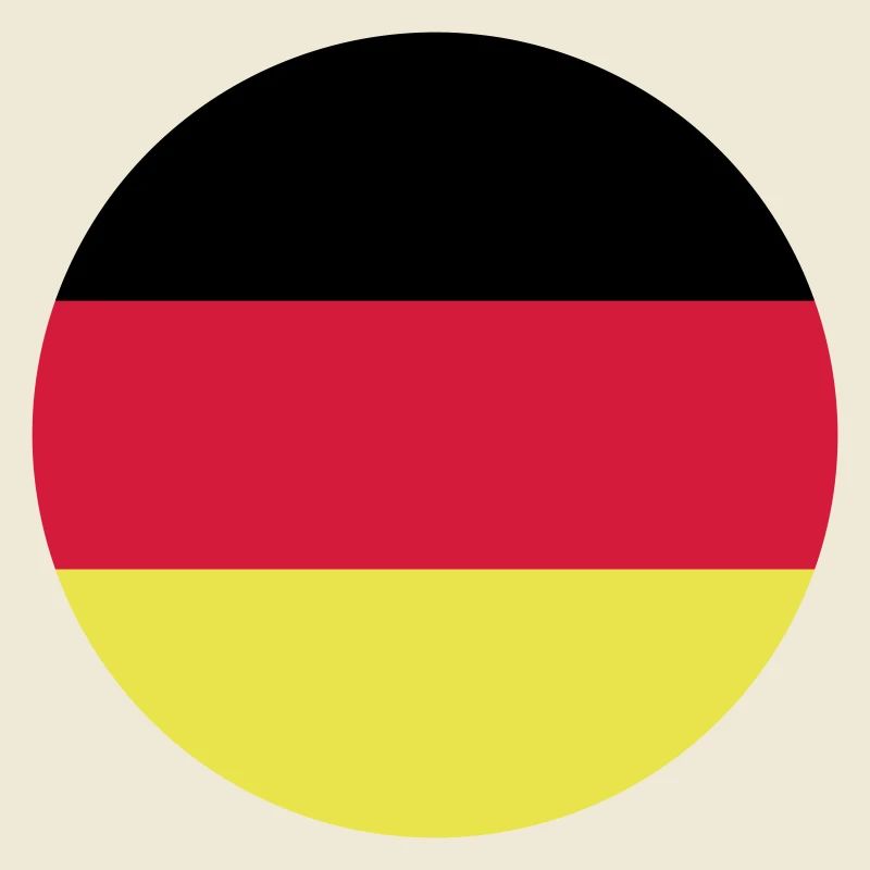 Drapeau Allemagne Allemagne Trois couleurs Vector Rond