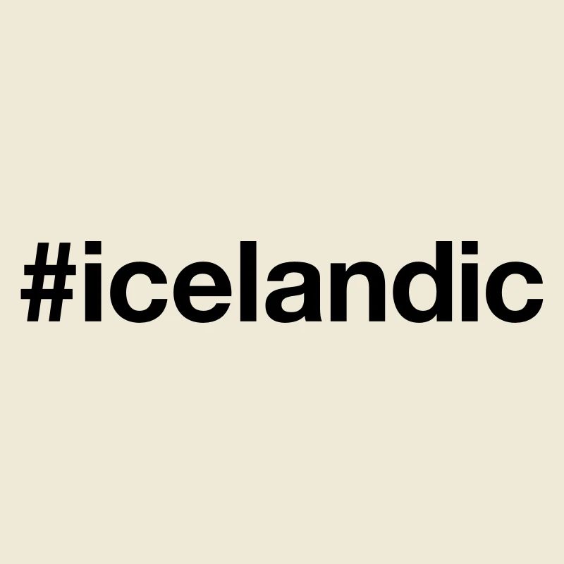 Islande Islande Isländer Hashtag