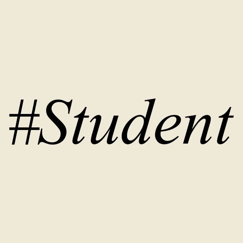 #Student Logo Noir