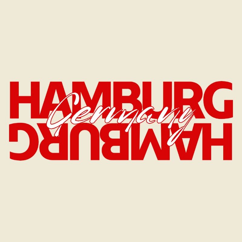 Hamburg Germany Bold Typography