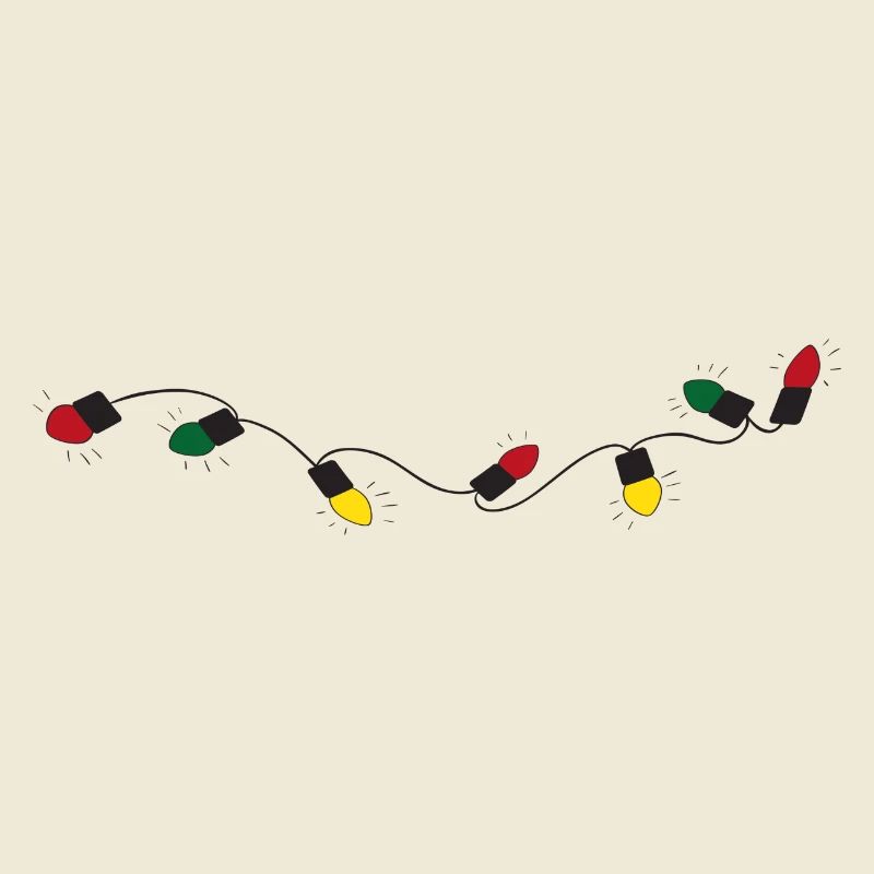 Fairy lights with colored lights