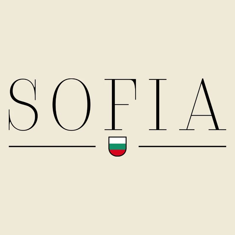 Sofia, Bulgarie T-shirt de conception de style