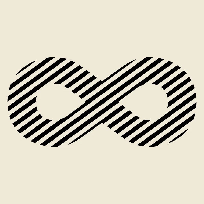Infinity sign - pattern stripes