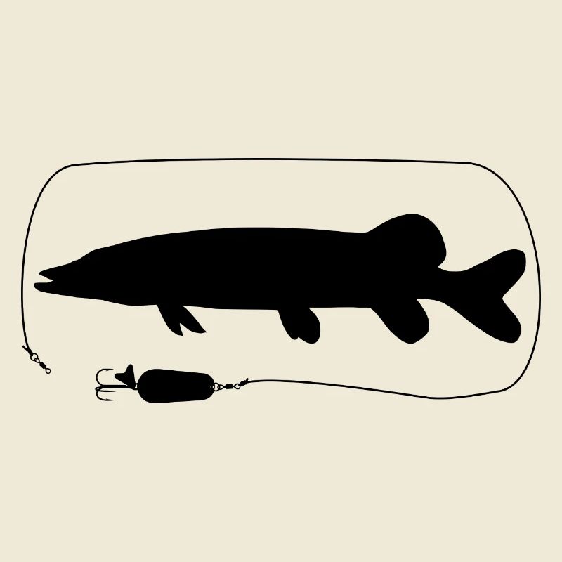 Pike with spoon blinker