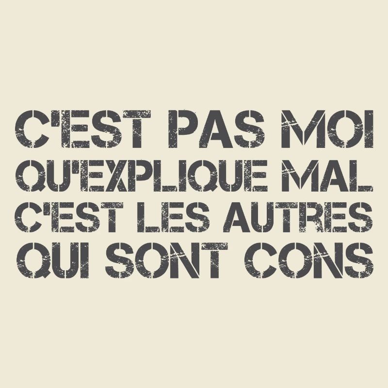 C'est pas moi qu'explique mal