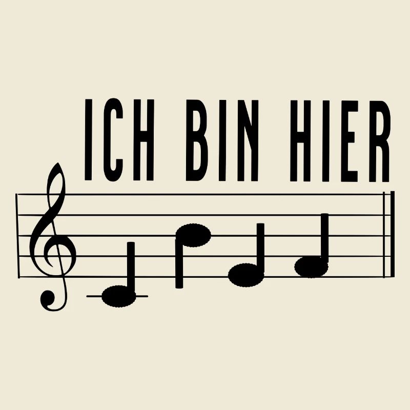 Ich bin hier Chef Notenschrift Chorleiter Dirigent