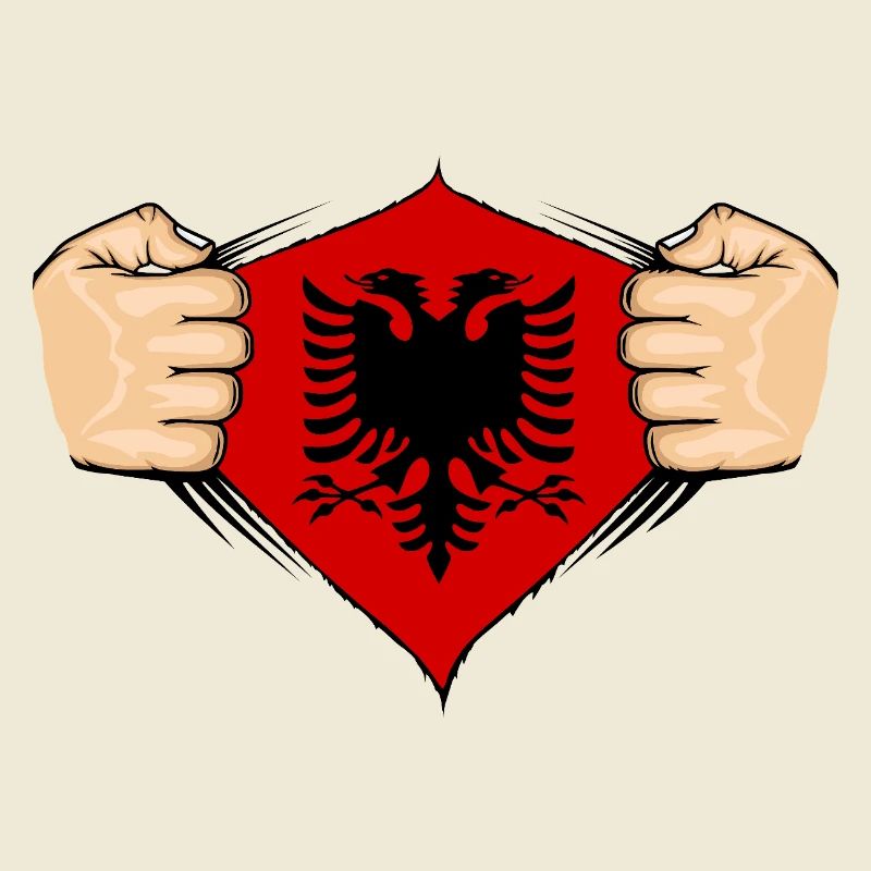 Conception du drapeau de l’Albanie