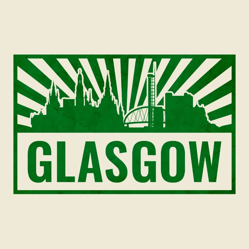 Glasgow Skyline Screen Printing