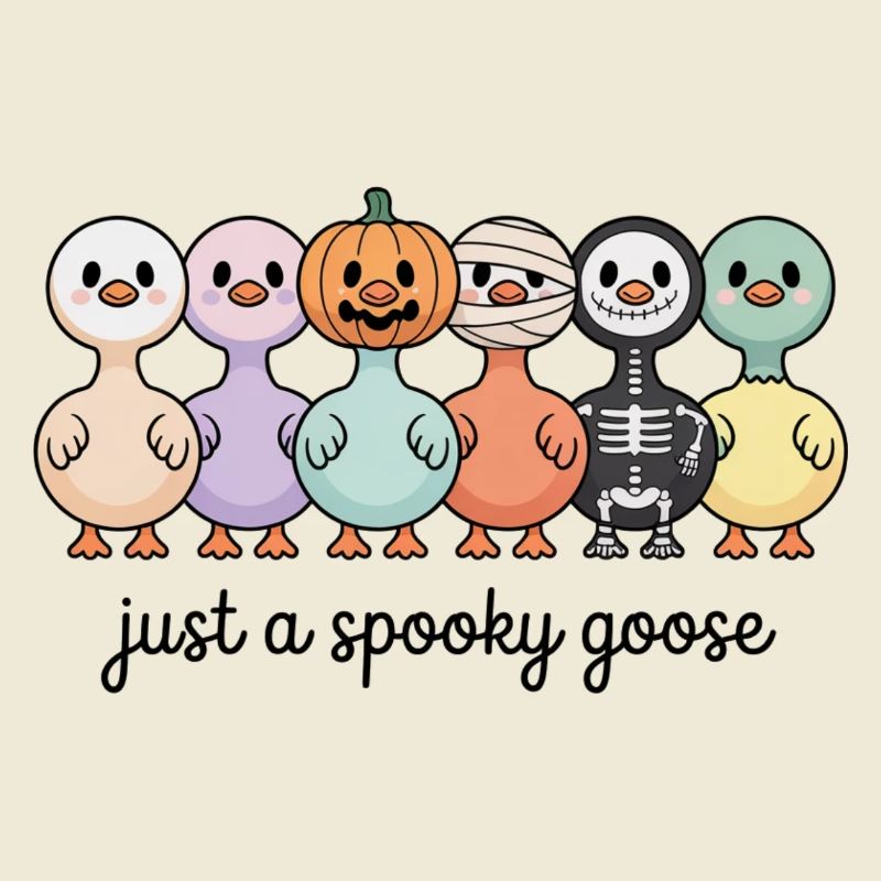 Halloween Just A Spooky Goose Ducks