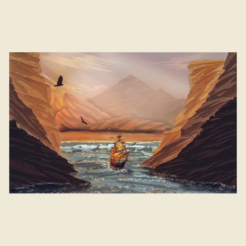 Journey to Dawn in Cliffs