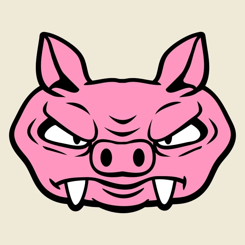 Evil Wild Boar Wild Boar Comic Pig