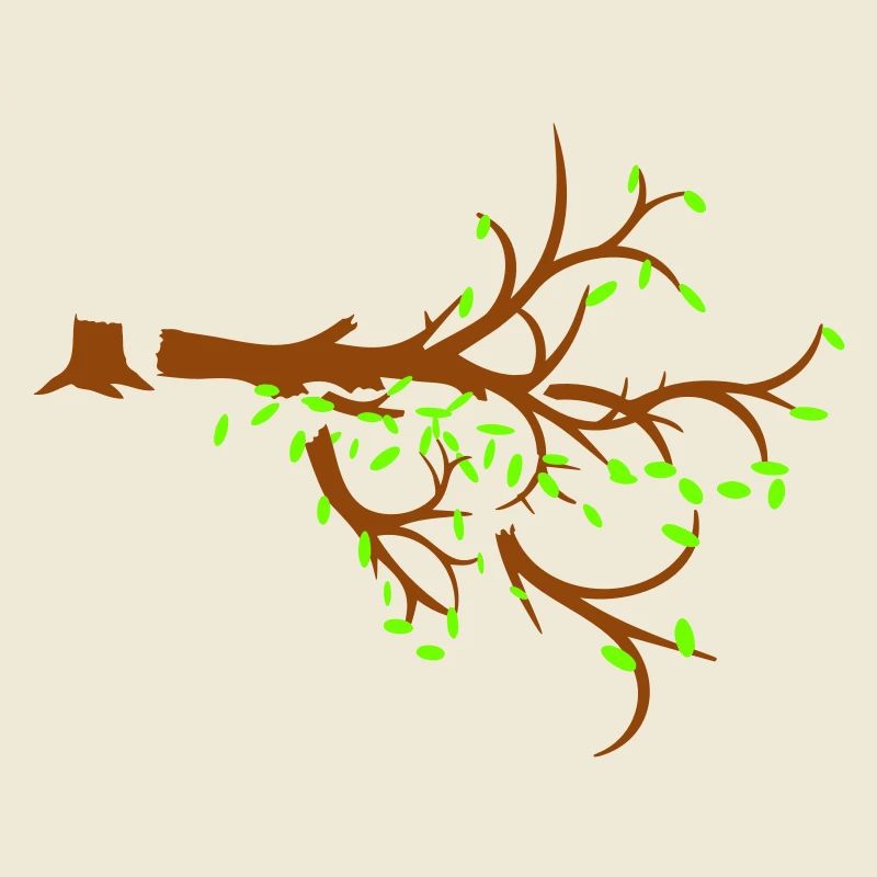 Felled Lumberjack Tree Forest Sapling Silhouette