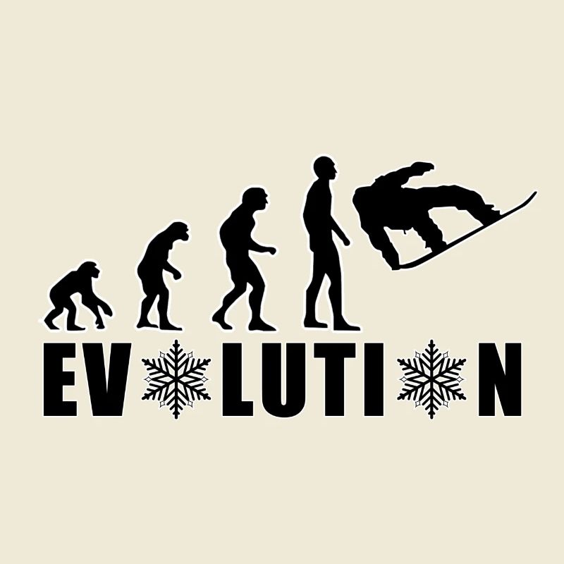 EVOLUTION SNOWBOARD Schnee Winter Geschenk