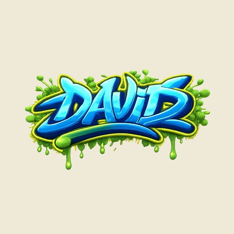 Graffiti name DAVID printable on everything 