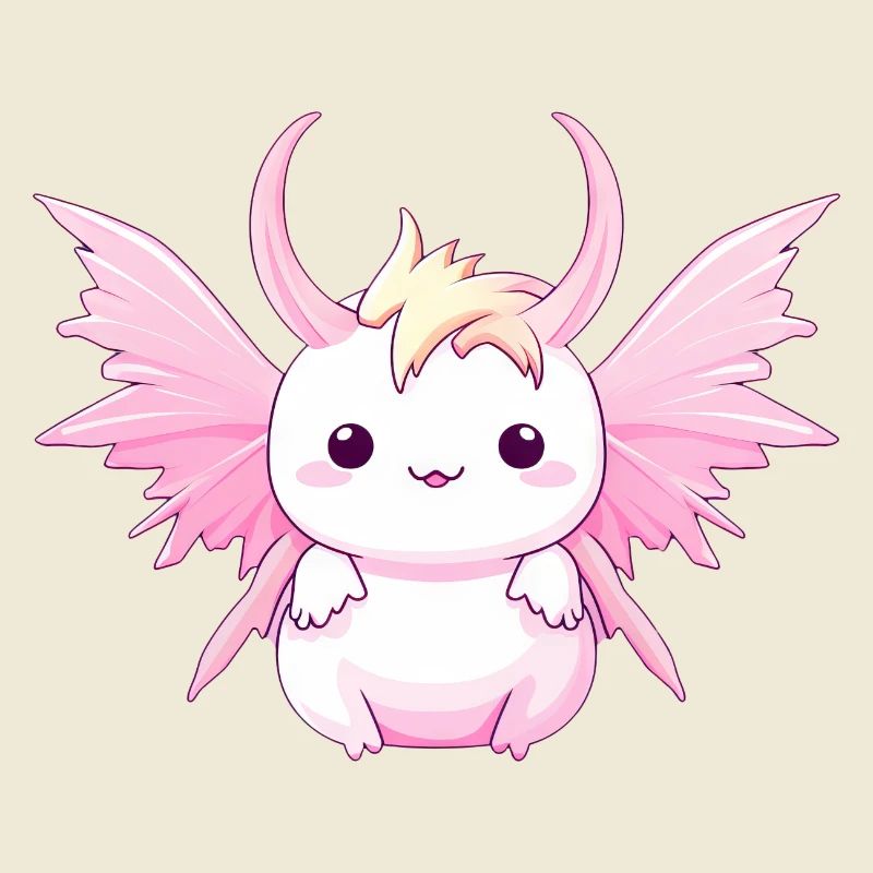 Axolotl Angels & Devils - Design avec cornes et