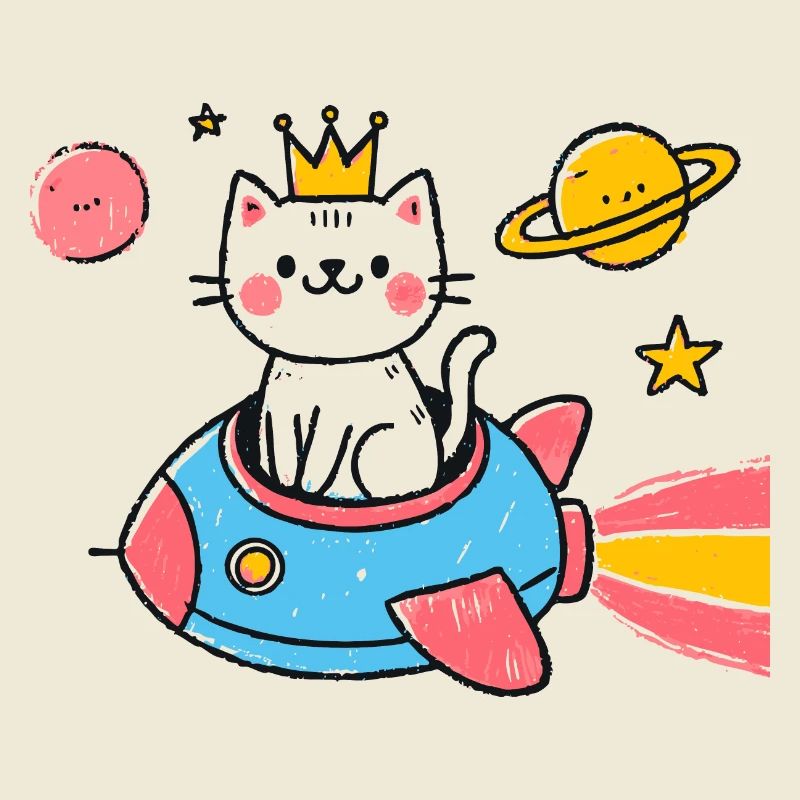 Chat dans l’espace