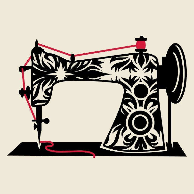 Une antique machine à coudre