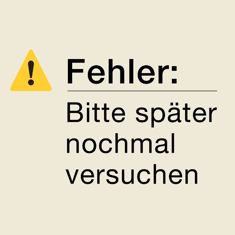 Fehler: Bitte noch einmal versuchen, Informatik