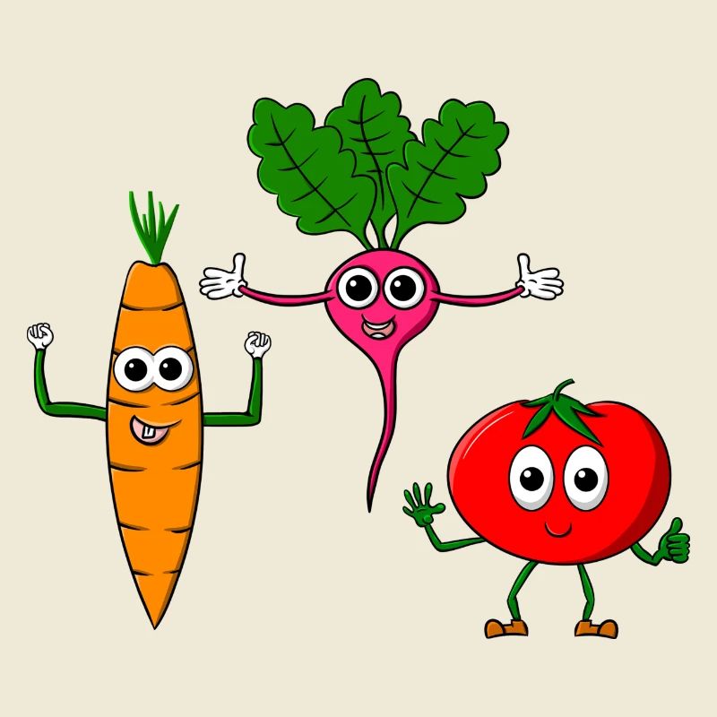 Vegetable course - three cool vegetables