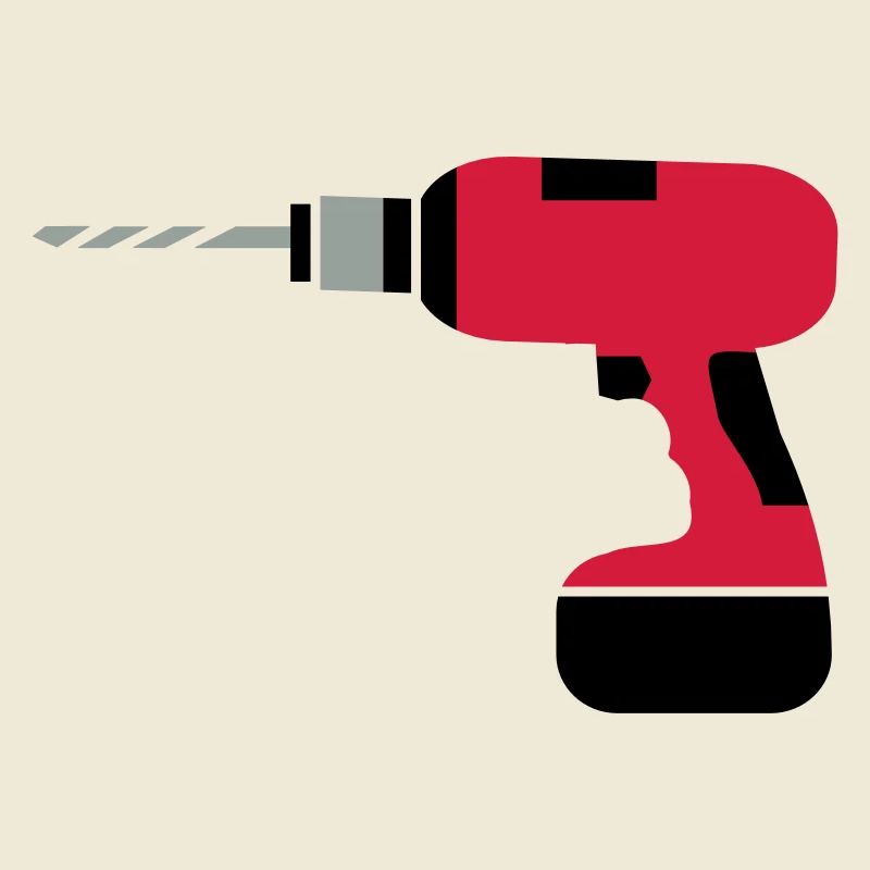 A cordless drill