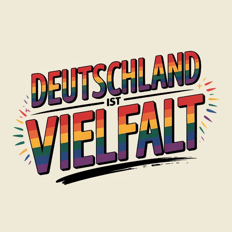 Germany is Diversity - Cool Pride Logo