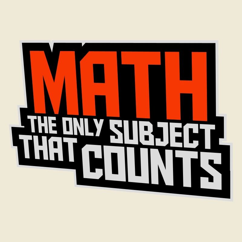Math The Only Subject That Counts Nerd Mathe Logo
