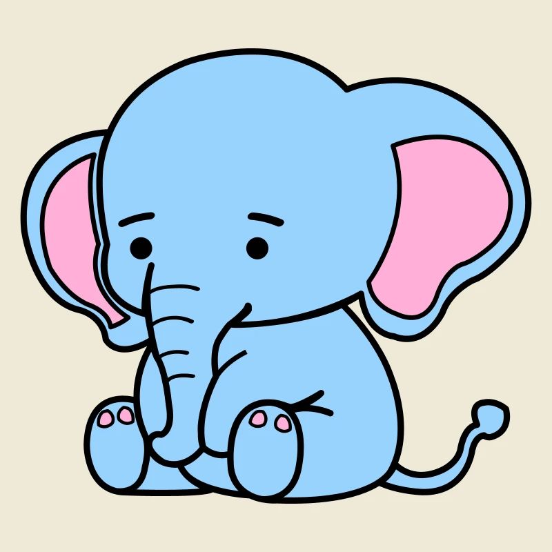 Éléphant mignon