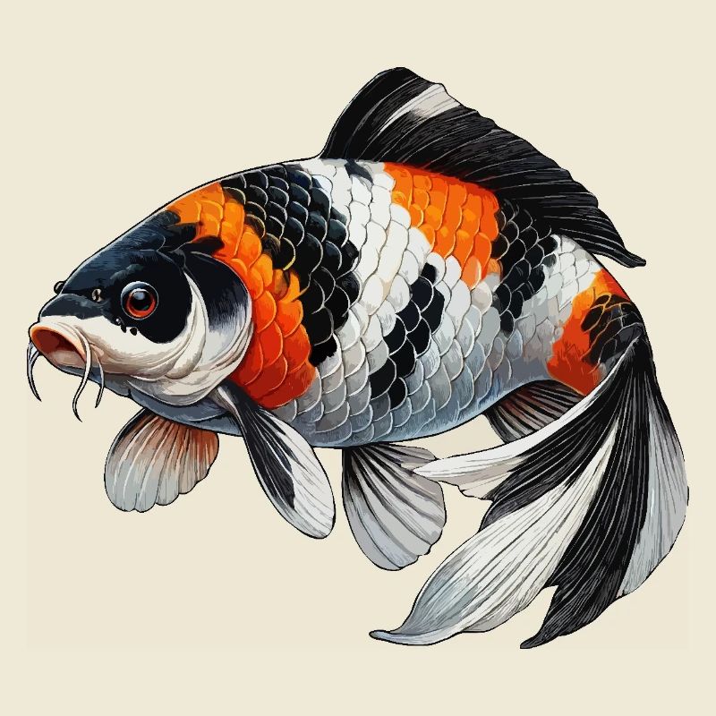 Koi Karpfen oder Wi sw