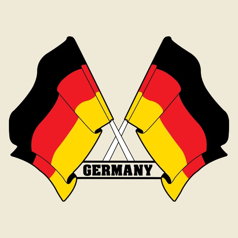 Germany Crossed Flags