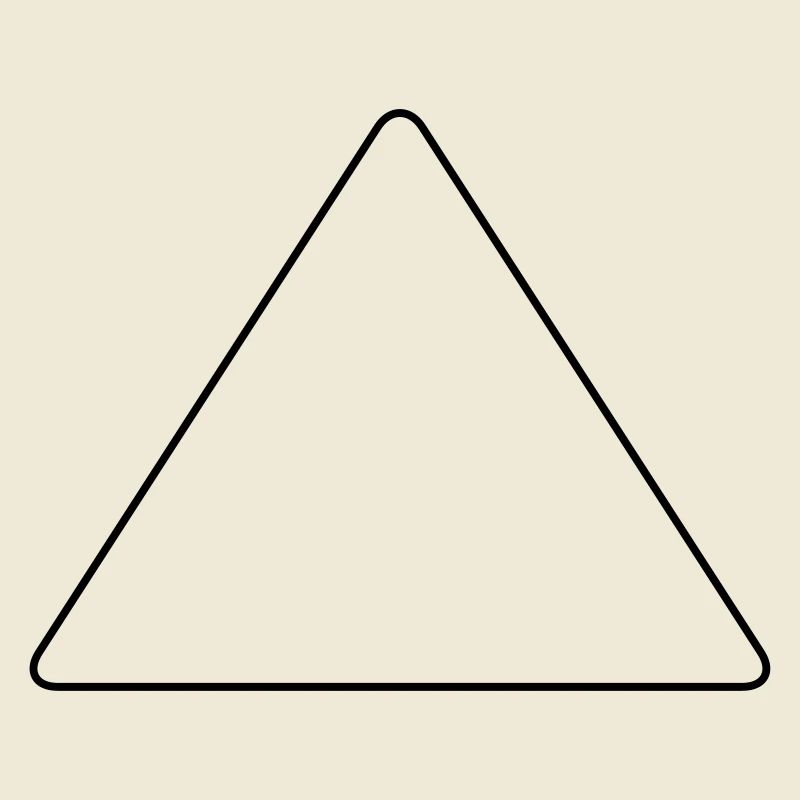 Triangle avec coins arrondis