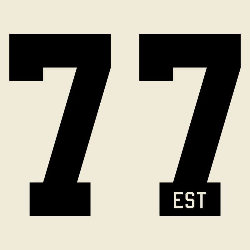 77 EST – Bold Typo & Foundation Style