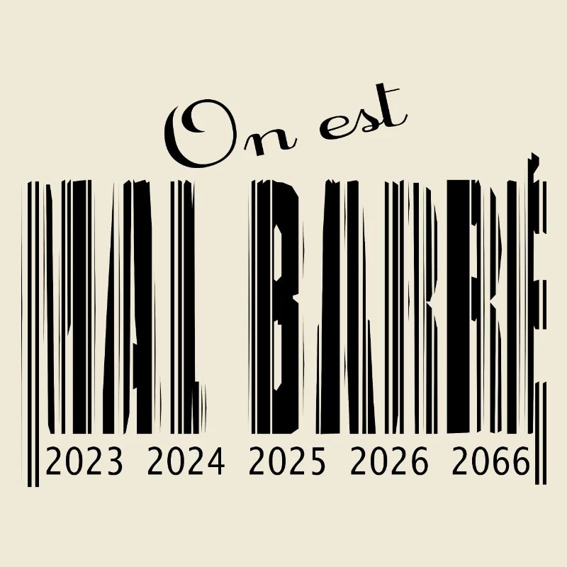 Schlecht durchgestrichener Barcode