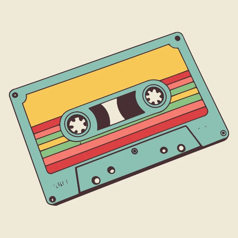 Cassette Pastel Rétro