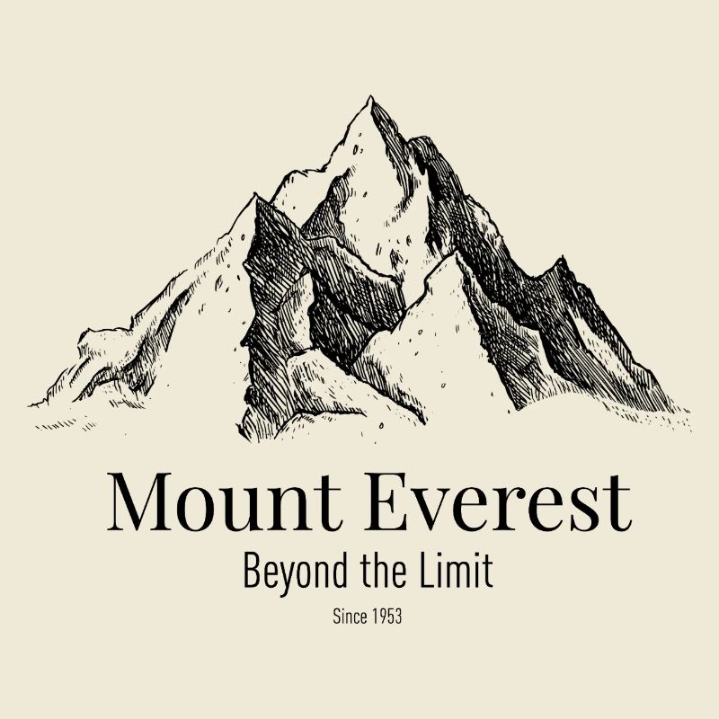 Mount Everest jenseits der Grenze