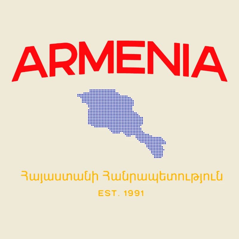 Armenia Map Script Emblem
