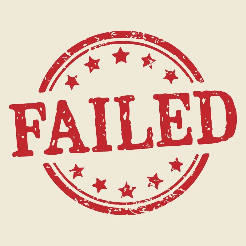 Failed Red Grunge Stamp