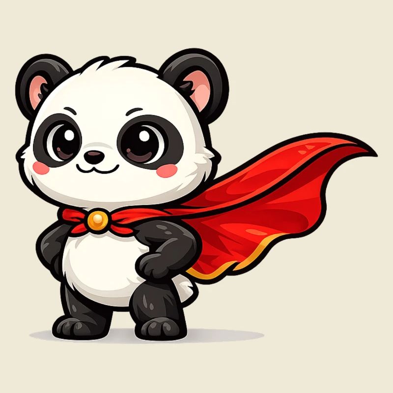 held Panda – Kleiner Superpanda