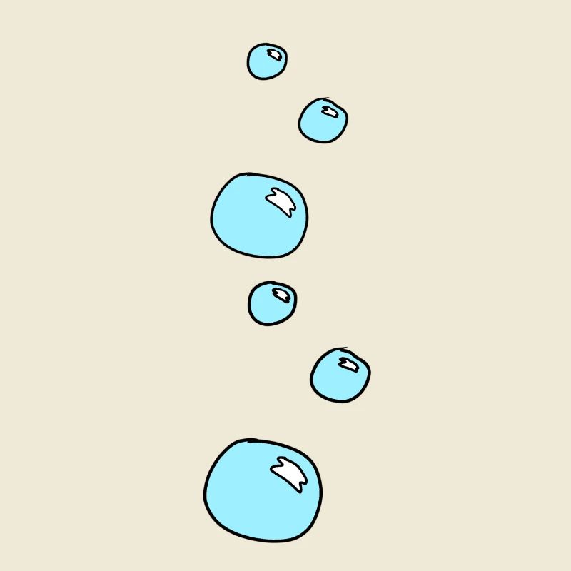 Soap Bubbles Circles Shape Water Shape Blue