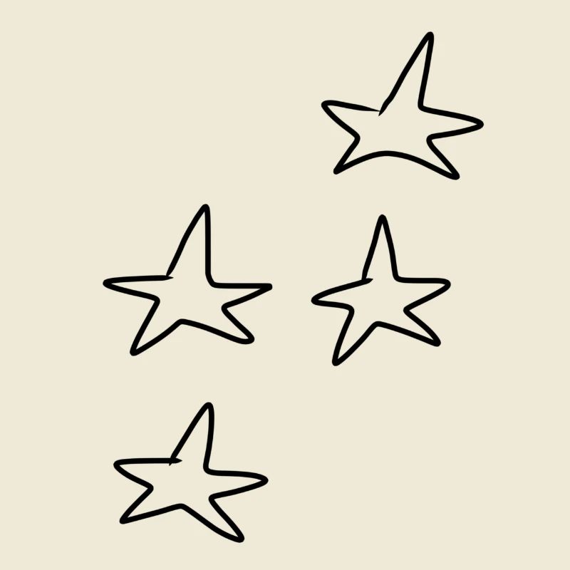 Four Star Symbol Shape Pattern