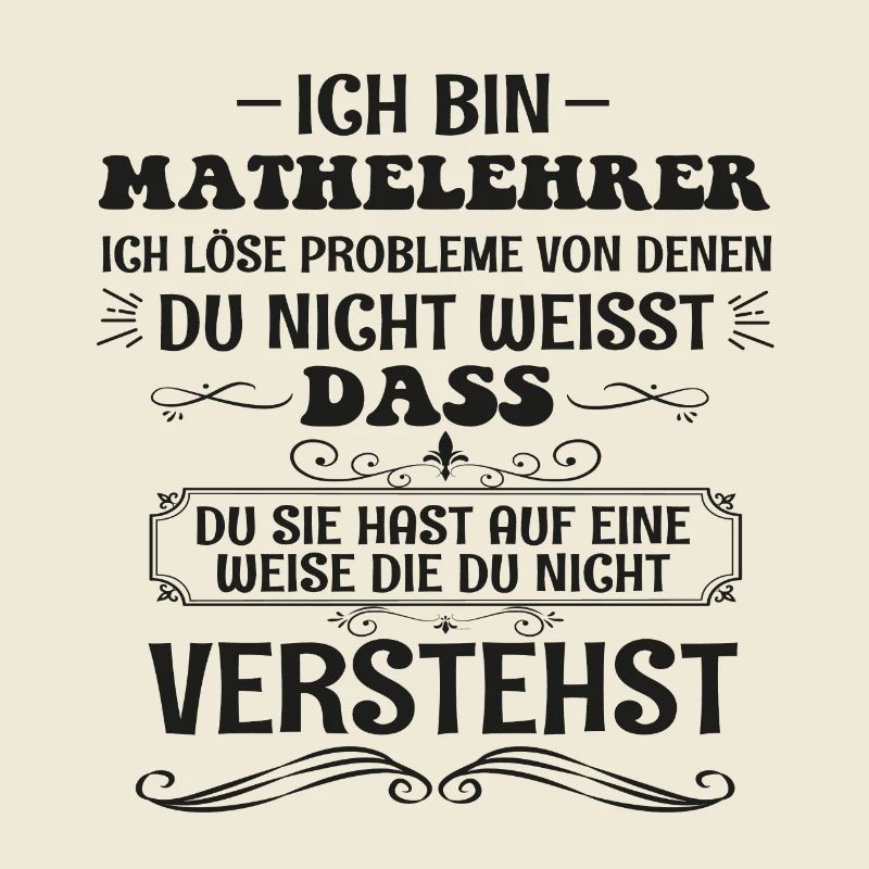 Lustiges Mathelehrer Spruch, lehrer Beruf Geschenk