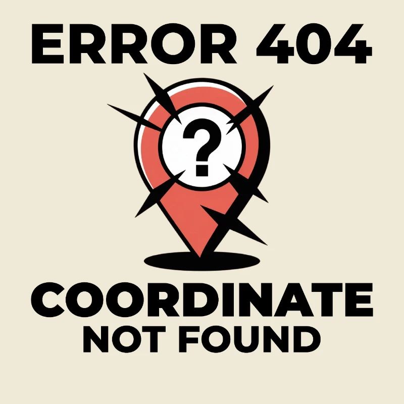 Point d’interrogation Épingle Emplacement perdu Erreur SIG