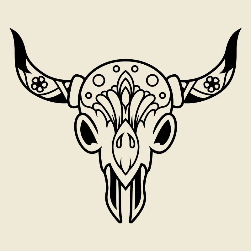 Death's head with horns