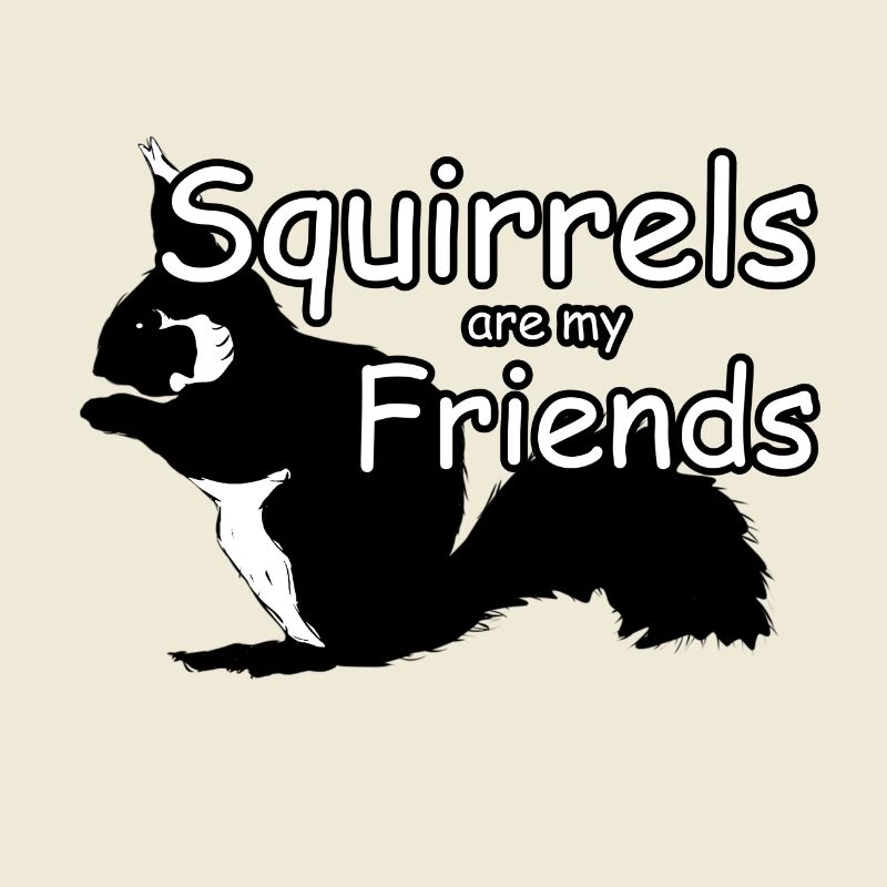 Eichhörnchen Freunde Tiere Spruch