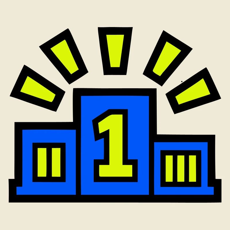 Sieger Podest Platz 1 Champion