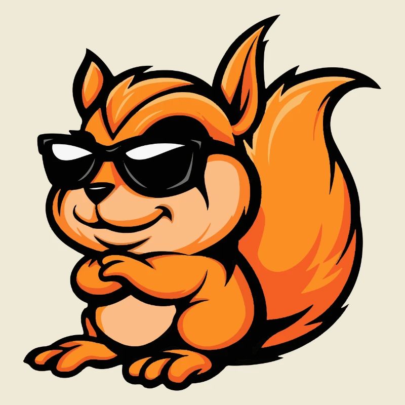 Eichhörnchen Comic Cool