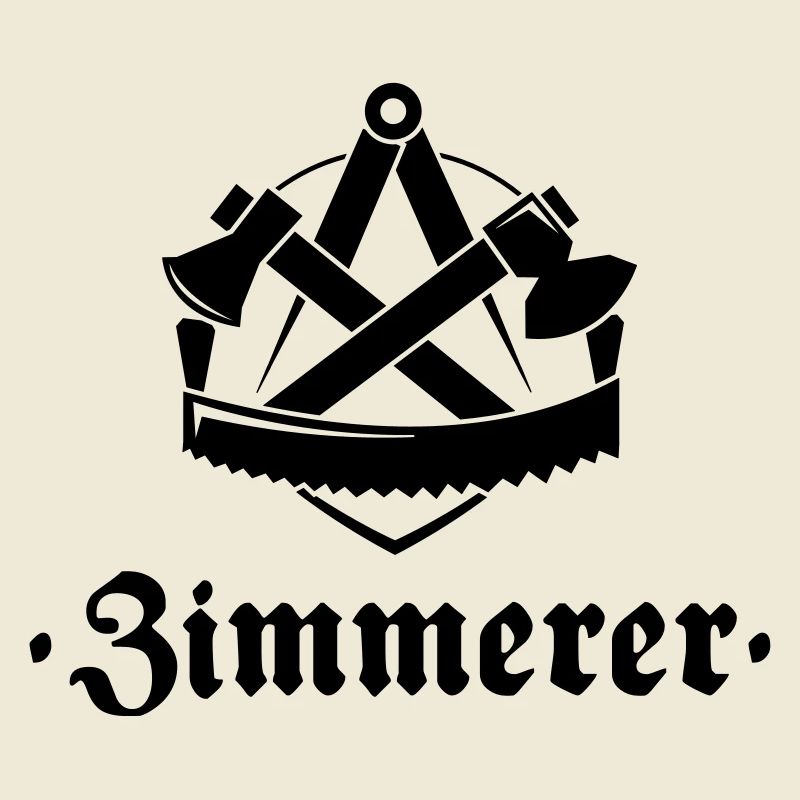 Zimmerer, Zunftzeichen mit alter Schrift